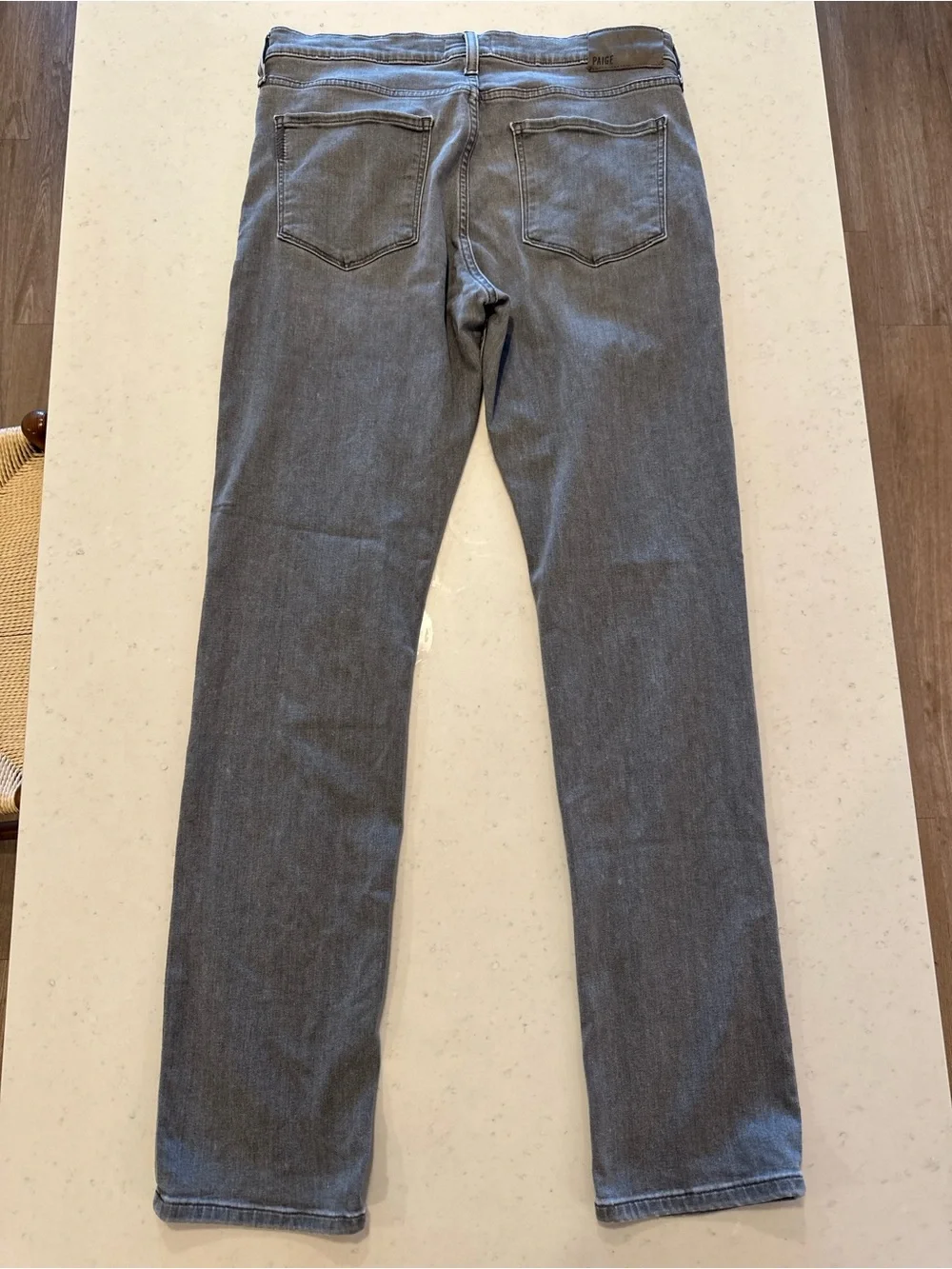 PAIGE Gray Lennox Stretch Jeans size 34 Casual Premium Designer Lightweight